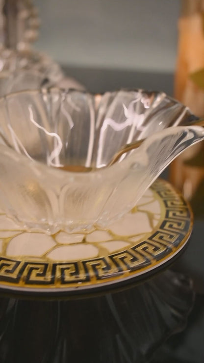 Broken Tree Black White Gold: Flower Bowl (Set Of 2)