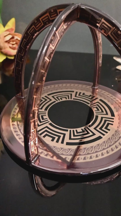 Metallic Rose Gold: Criss-Cross Serving Platter