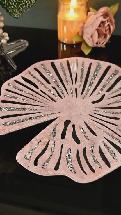 Lotus & Rosette Peach: Round Placemat 12''