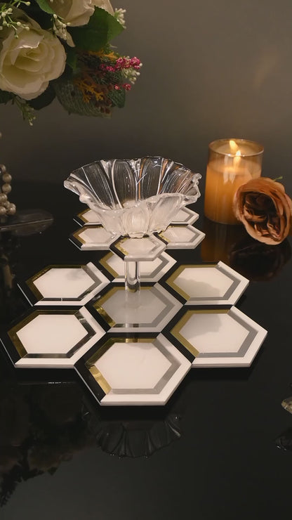 Beehive: 2-Layer Serving Platter