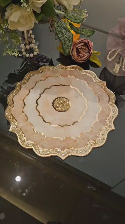 Rose Gold Rose Stone: Placemat 12"