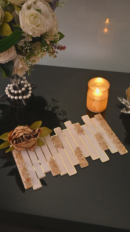 High-Low Stones Golden: Serving Platter