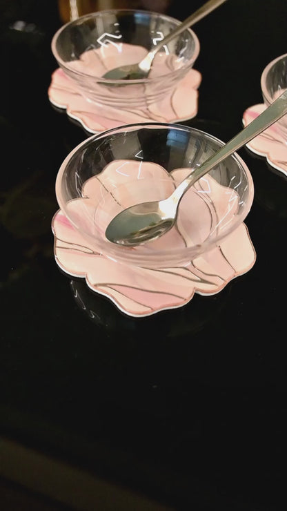 Pink Bloom: Dip Bowl (Set of 3)