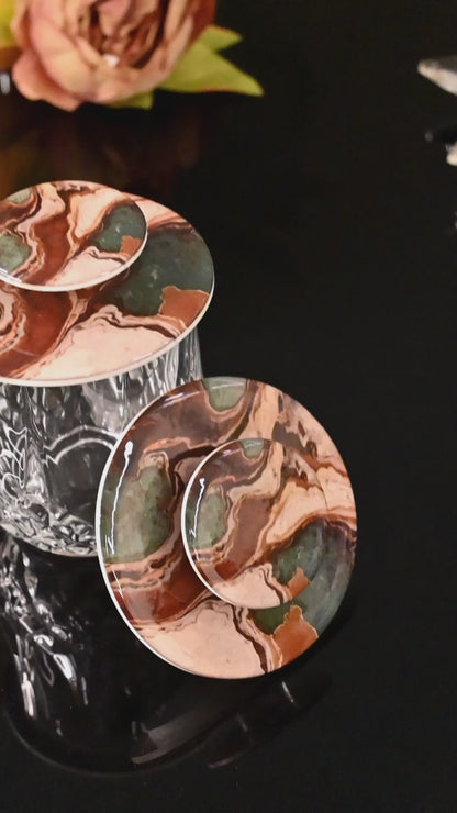 Earth Marble: Lids (Set Of 2)