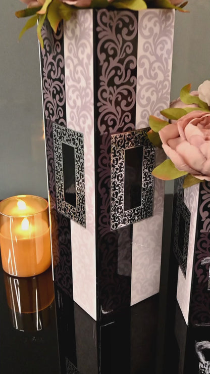 Imperial Black & White: Long vase