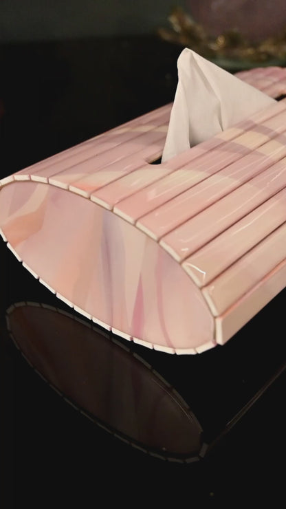 Pink Bloom: Flexi Oval Tissue Box