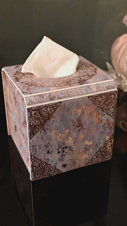 Royal Blue: Square Tissue box