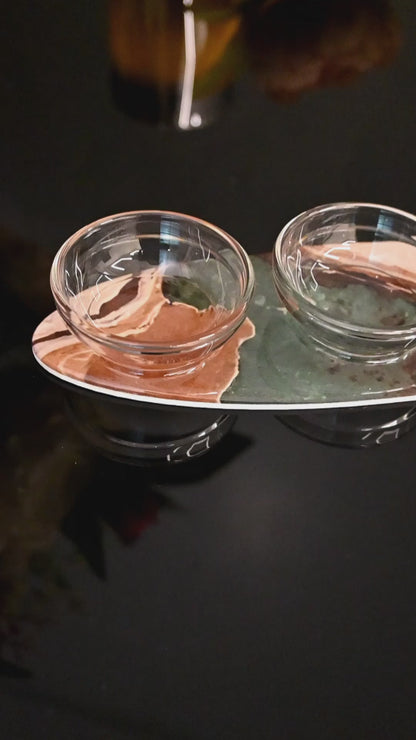 Earth Marble: 3 Dip Platter