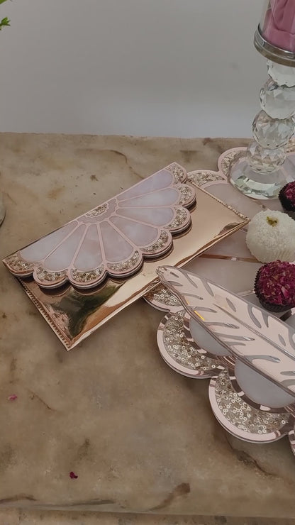 Daisy Rose Gold: Large Clutch