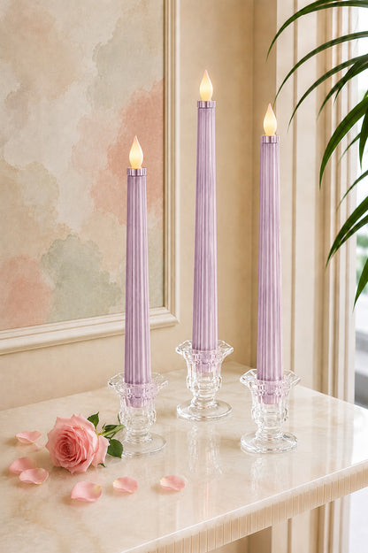 Metallic Lilac: Sleek Candle