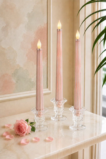Metallic Pink: Sleek Candle