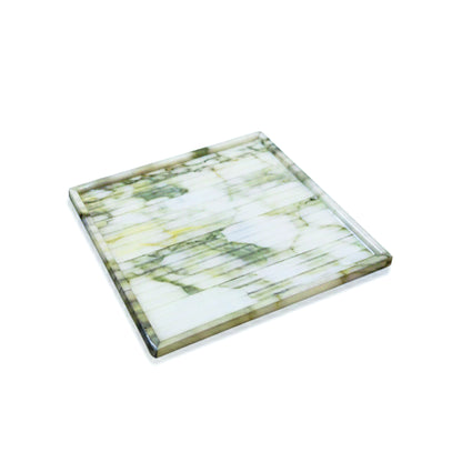 Fluted Marble Green: Platter Tray