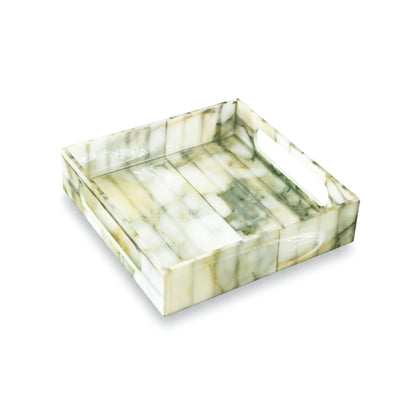 Fluted Marble Green: Small Wall Tray