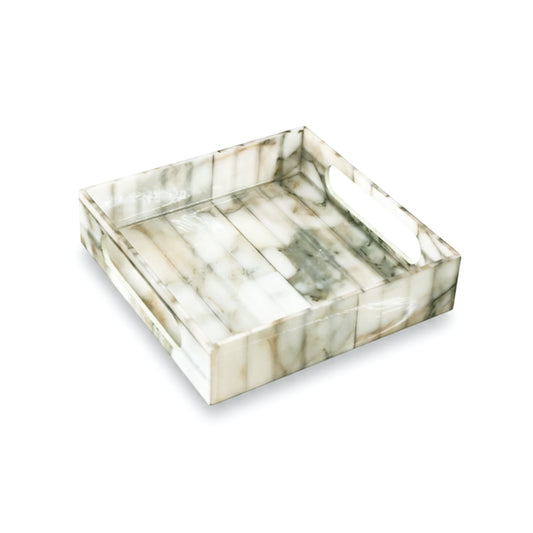 Fluted Marble Green: Small Wall Tray