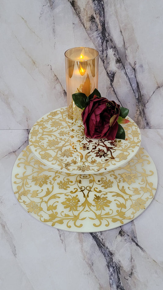 Ferns and Petals Cake Stand